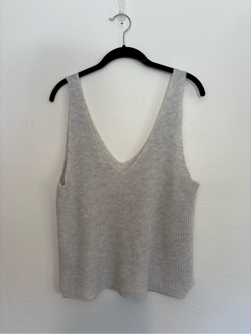 Gentle Fawn Light Gray V-Neck Knit Tank